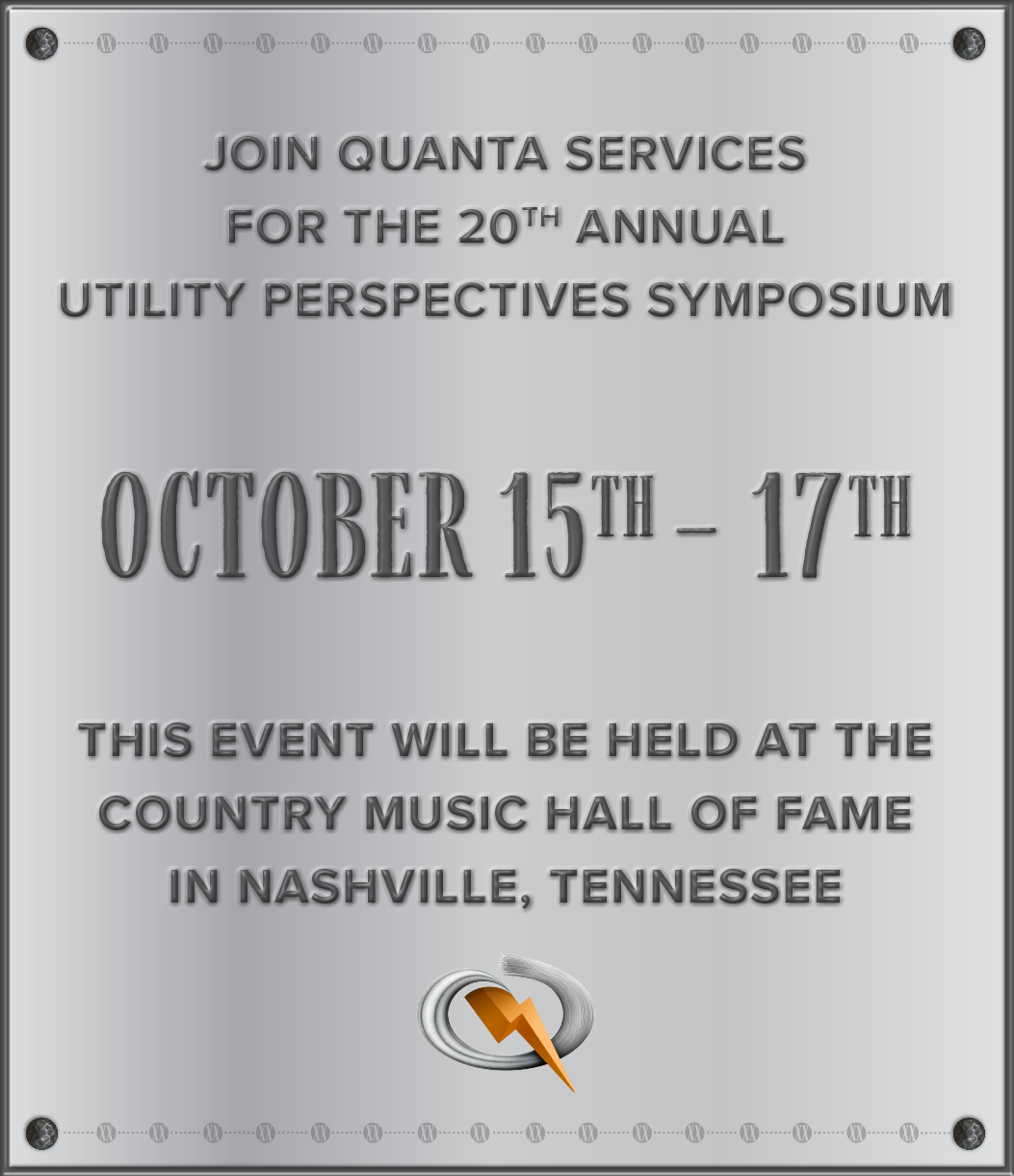 Twentieth Anniversary Utility Perspectives 2023 Nashville Join us to celebrate 20 years of Harmonizing energy, October 15-17, 2023